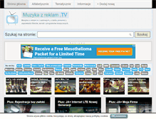 Tablet Screenshot of muzykazreklam.tv